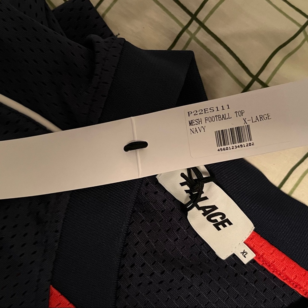 NEW Palace Skateboards Mesh Football Top Navy With Tags SS22 - Picture 7 of 7